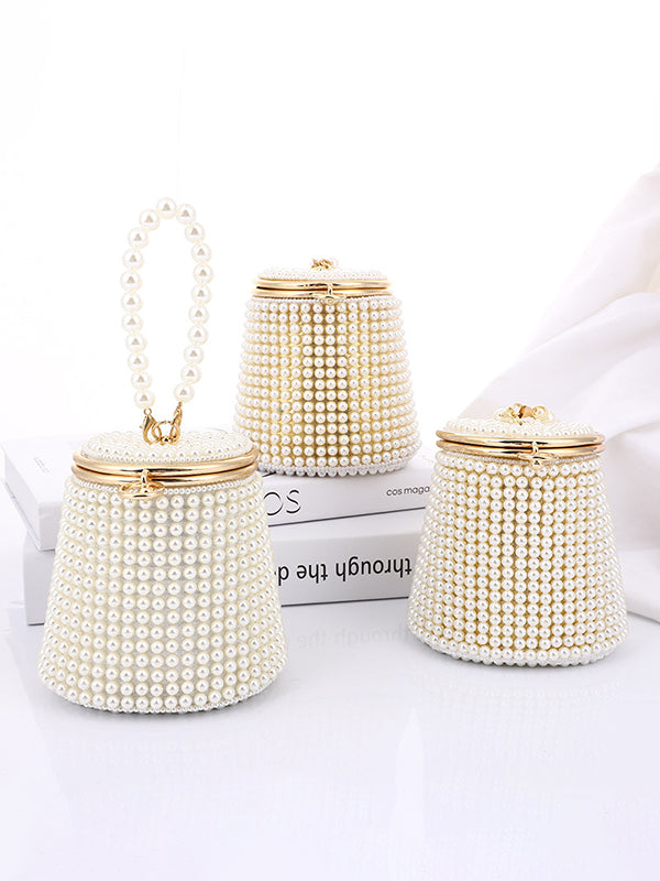 Geometric Pearl Handbags