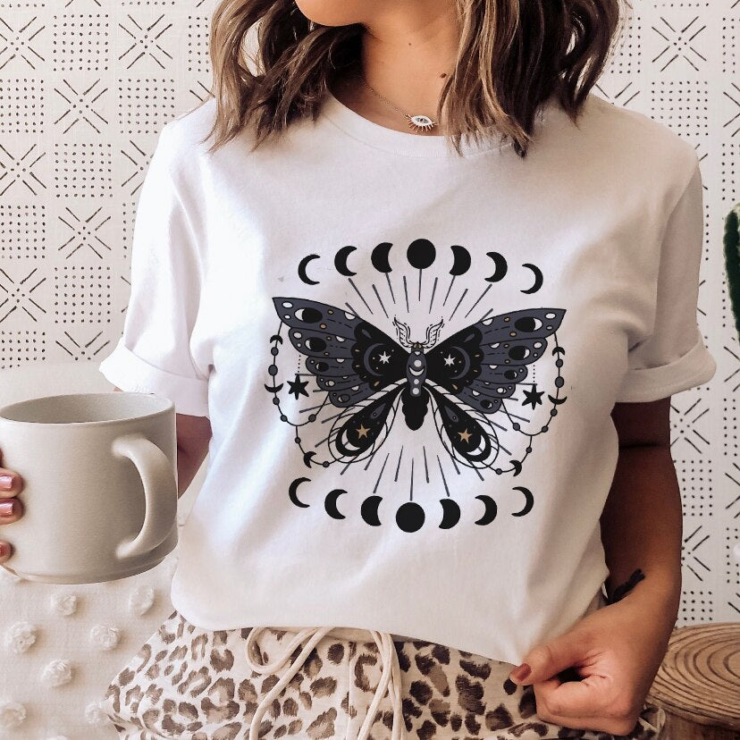 Ladies Mushroon Frog Tshirt Fashion Cartoon Animal Lady Print Tee