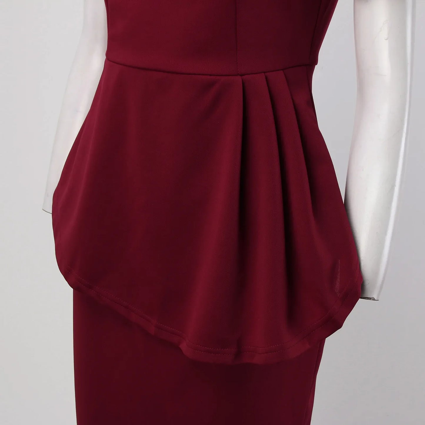 Elegant Party Prom Bow O Neck Short Sleeve Slim Midi Dress