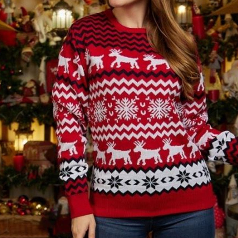 Couple Matching Sweaters Christmas Family Couples Jumpers Warm Thick Casual