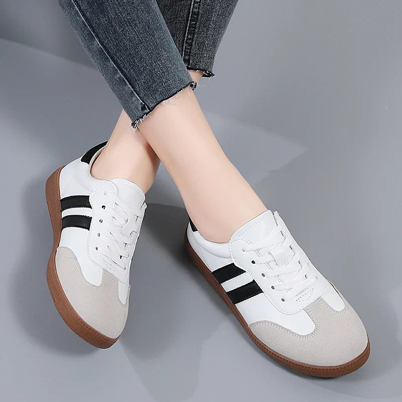 Sneakers Fashion Shoes Spring Trend Casual Flats Female New Fashion Comfort White Vulcanized Platform Shoes for Women
