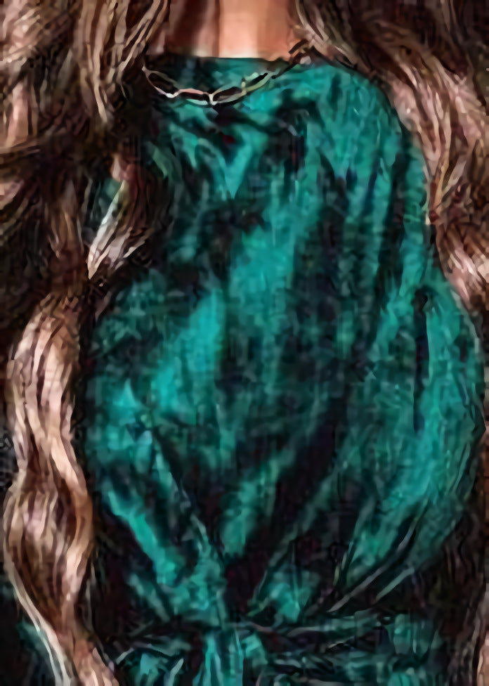 Tie Round Neck Velvet Dress