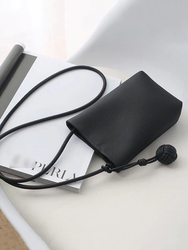 Solid Color Split-Joint Mini Handbags Crossbody Bags Bags