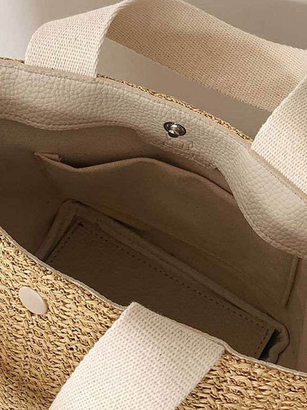 Split-Joint Woven Handbags Bags Accessories Bags