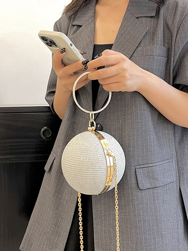 Chains Geometric Shiny Handbags Crossbody Bags Bags