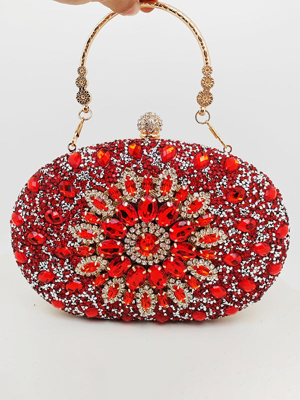 Geometric Shiny Split-Joint Handbags Bags Accessories Bags