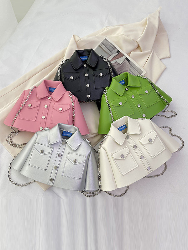 Chains Rivet Jacket-Shaped Split-Joint Crossbody Bags Bags Accessories Bags