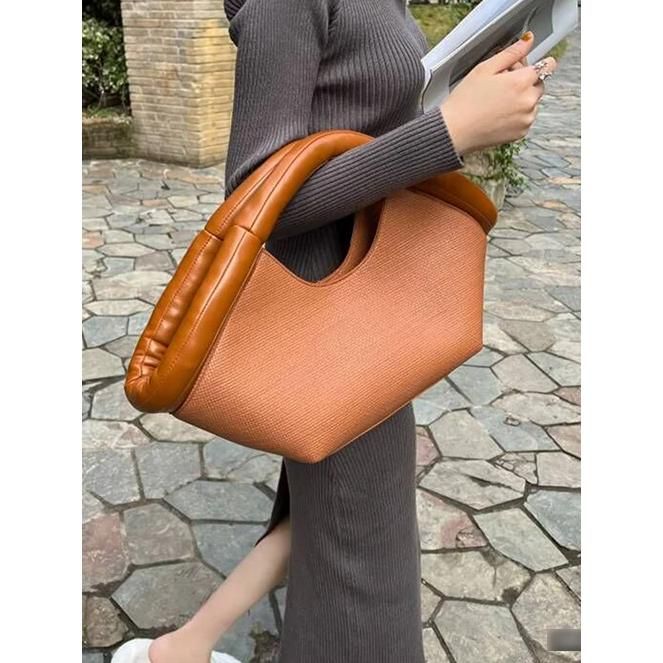 Fashionable Vegan Leather Tote Shoulder Bag