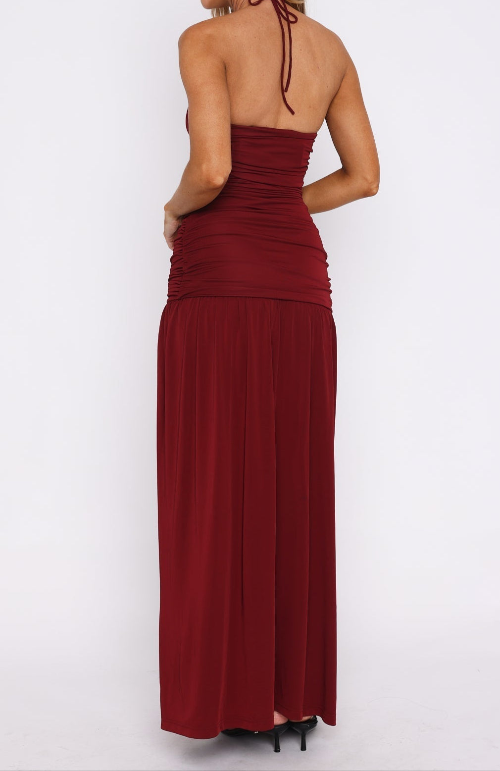 Elia Maxi Dress Burgundy