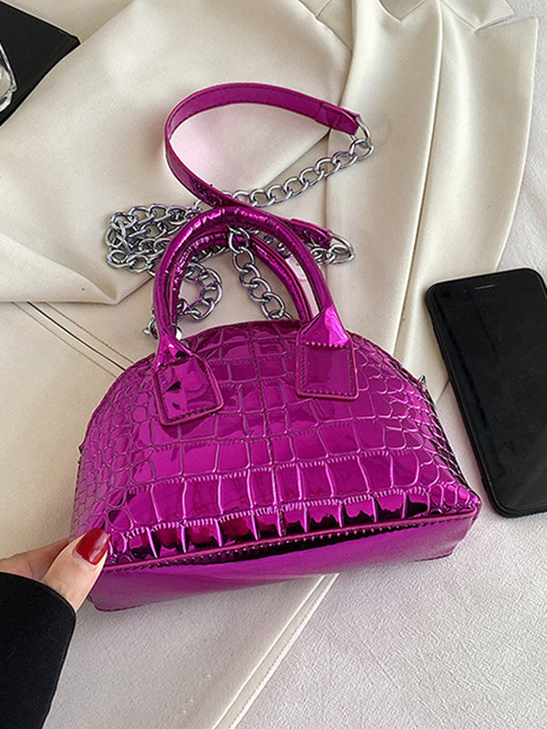PU Chains Shoulder Bag Handbag