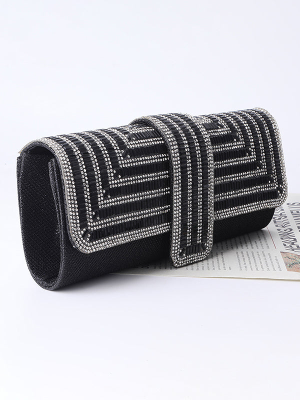 Chains Rhine Stones Handbags Crossbody Bags