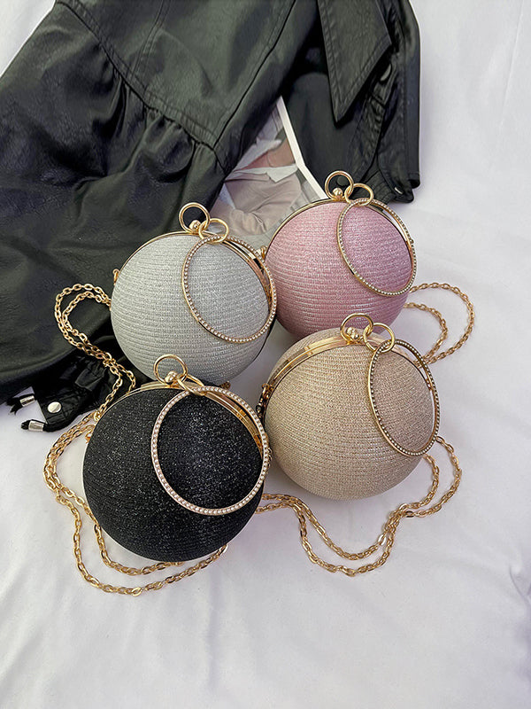 Chains Geometric Shiny Handbags Crossbody Bags Bags