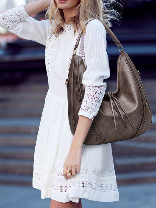 2 Pcs Pockets Zipper Handbags