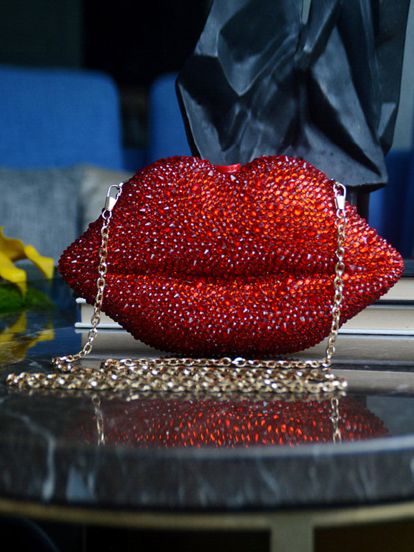 Chains Geometric Rhine Stones Crossbody Bags Bags Accessories