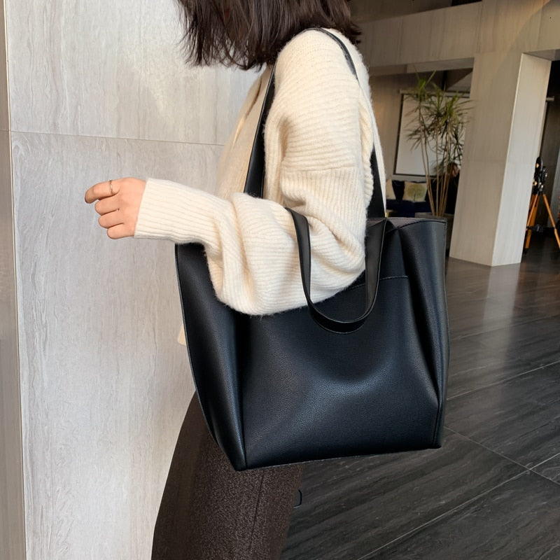 PU Leather Shoulder Bag