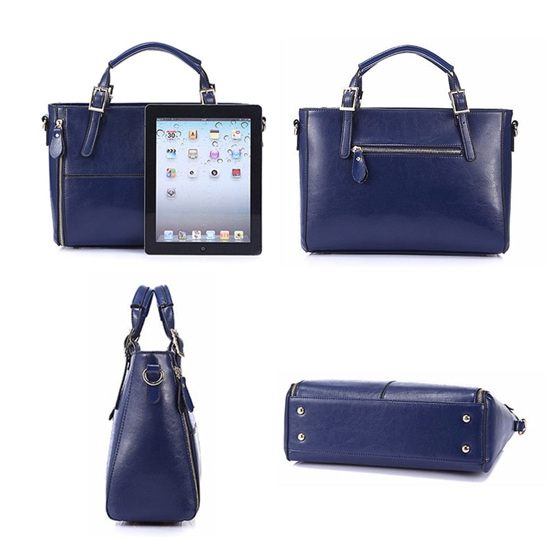 Luxury Leather Top-Handle Bag