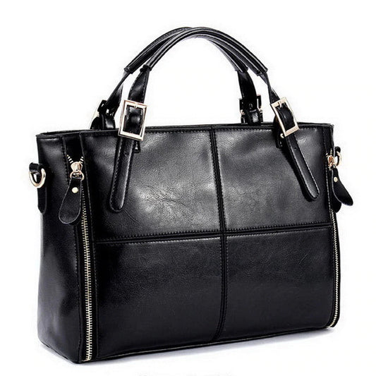 Luxury Leather Top-Handle Bag