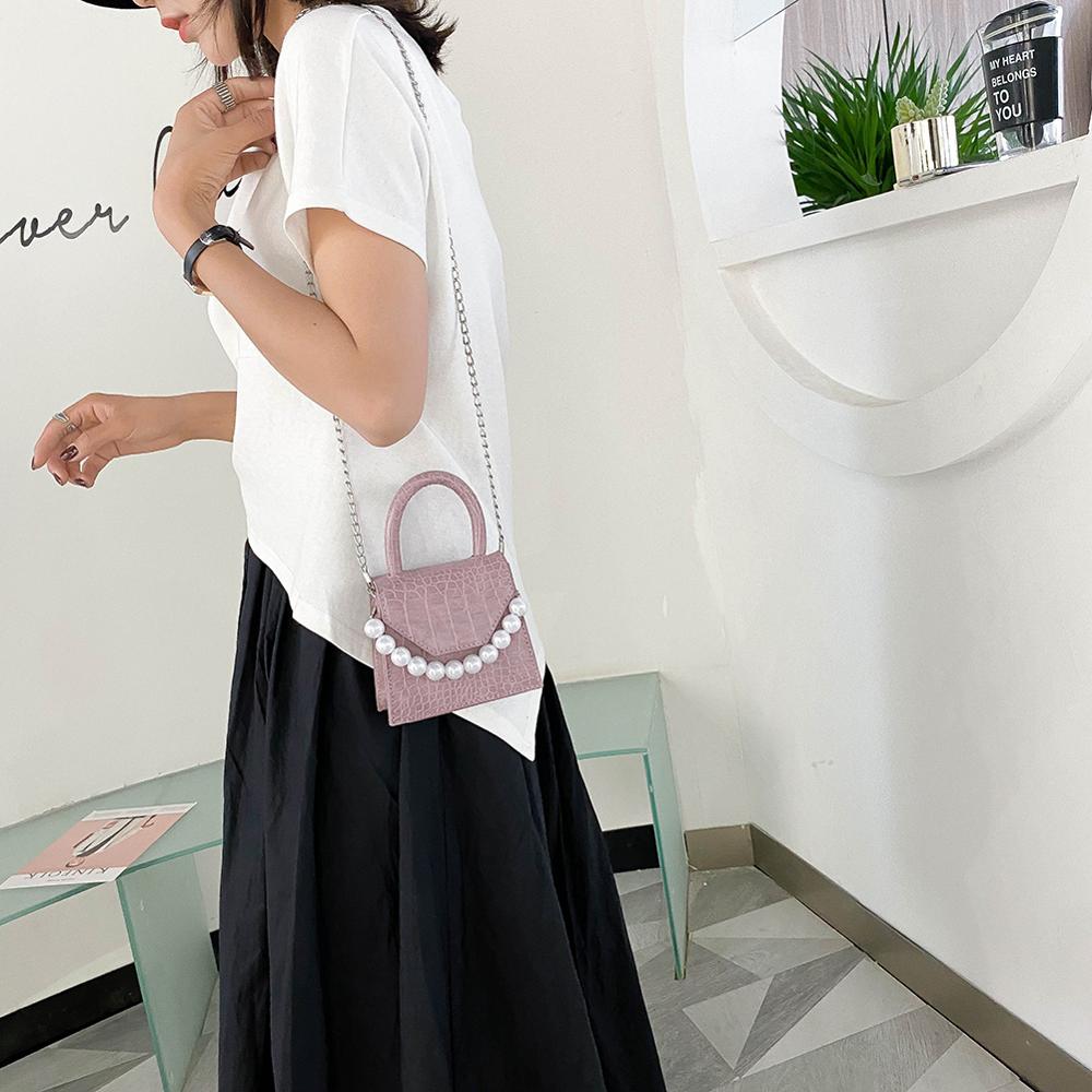 Pearl Strap Mini Shoulder Bag