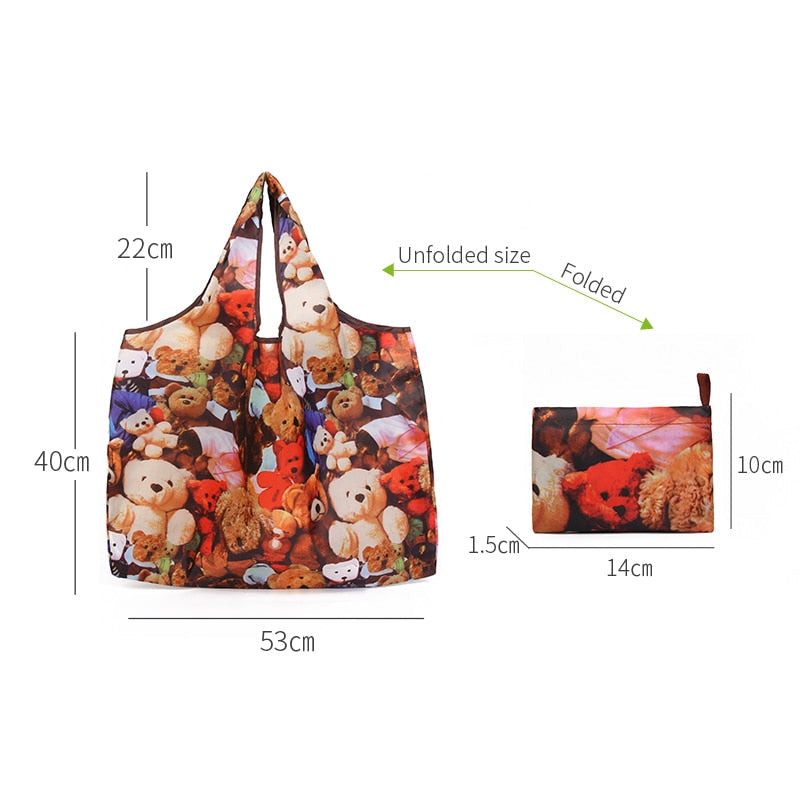 Reusable Colorful Patterned Shopping Bag