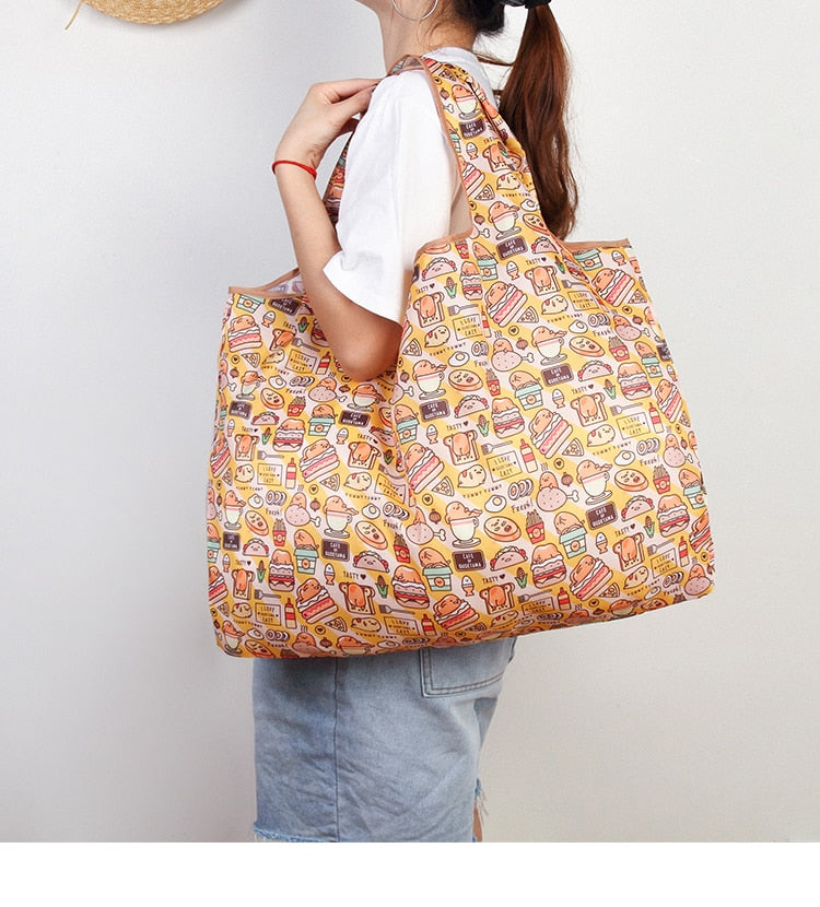 Reusable Colorful Patterned Shopping Bag