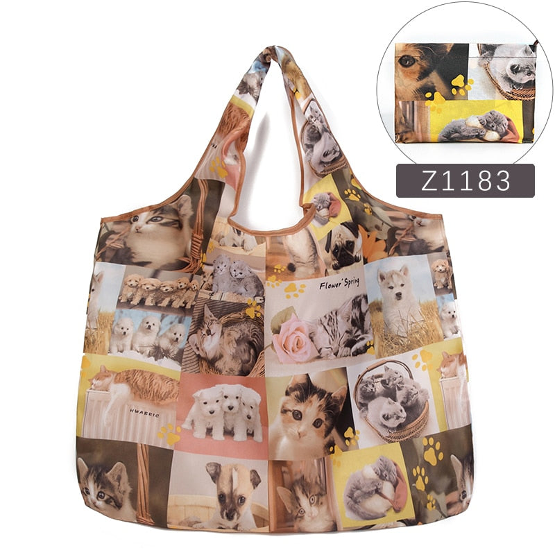 Reusable Colorful Patterned Shopping Bag