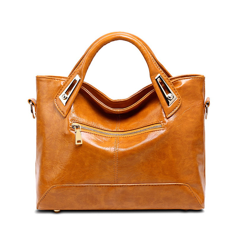 Soft Oil Leather Shoulder Bag