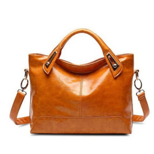 Soft Oil Leather Shoulder Bag