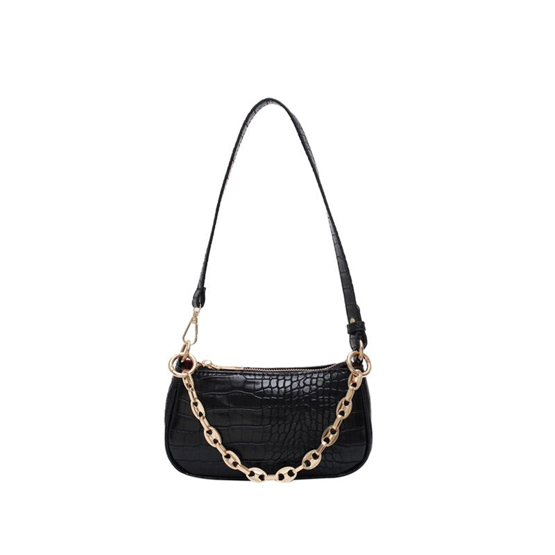 Mini Crocodile Pattern Shoulder Bag for Women