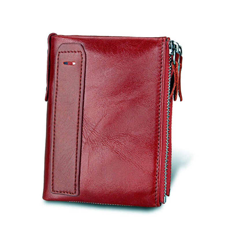 Genuine Leather Short Wallet