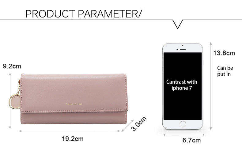 Leather Multi-Functional Long Wallet