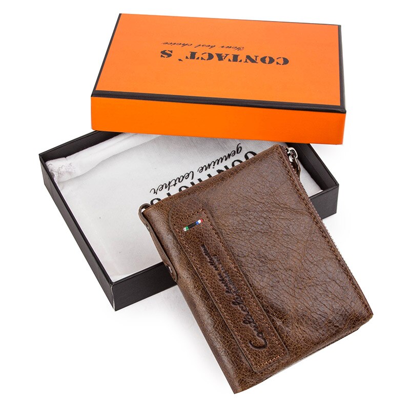 Stylish Compact Genuine Leather Wallet