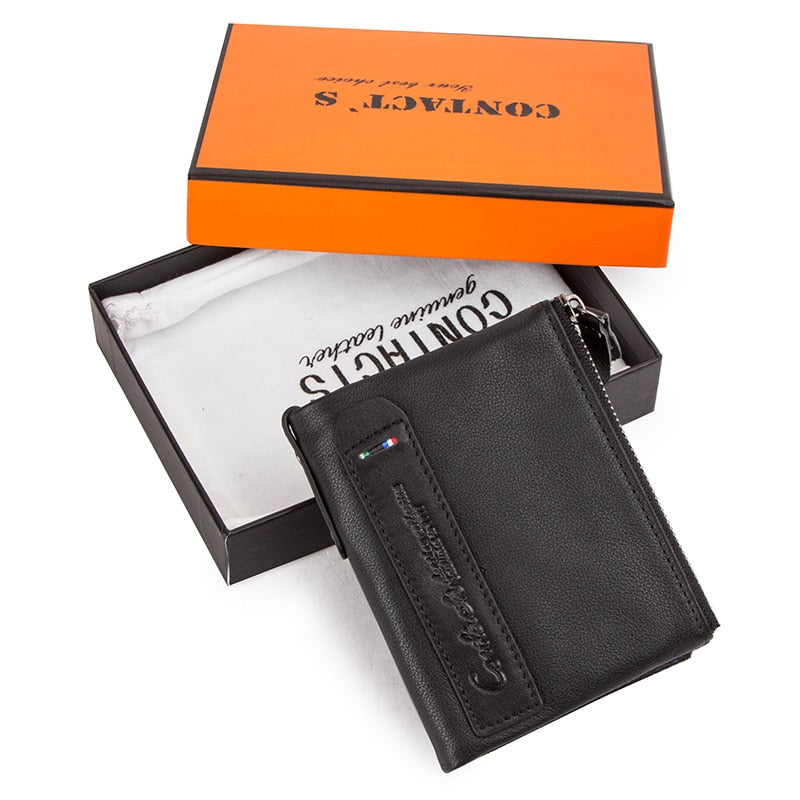 Stylish Compact Genuine Leather Wallet