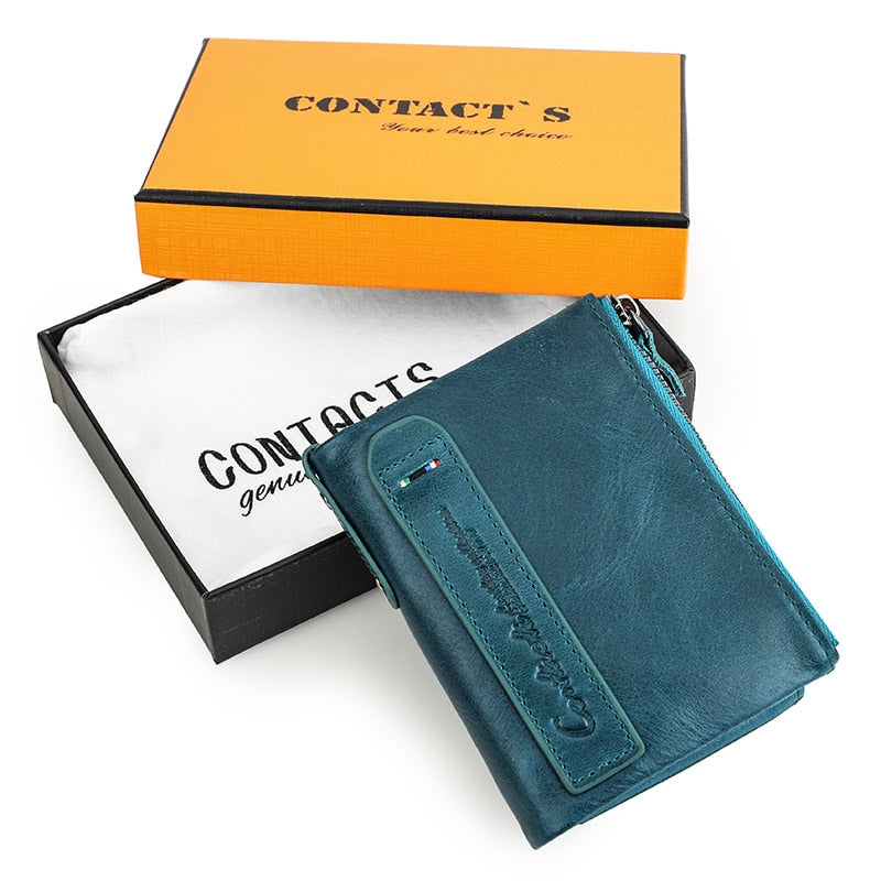 Stylish Compact Genuine Leather Wallet