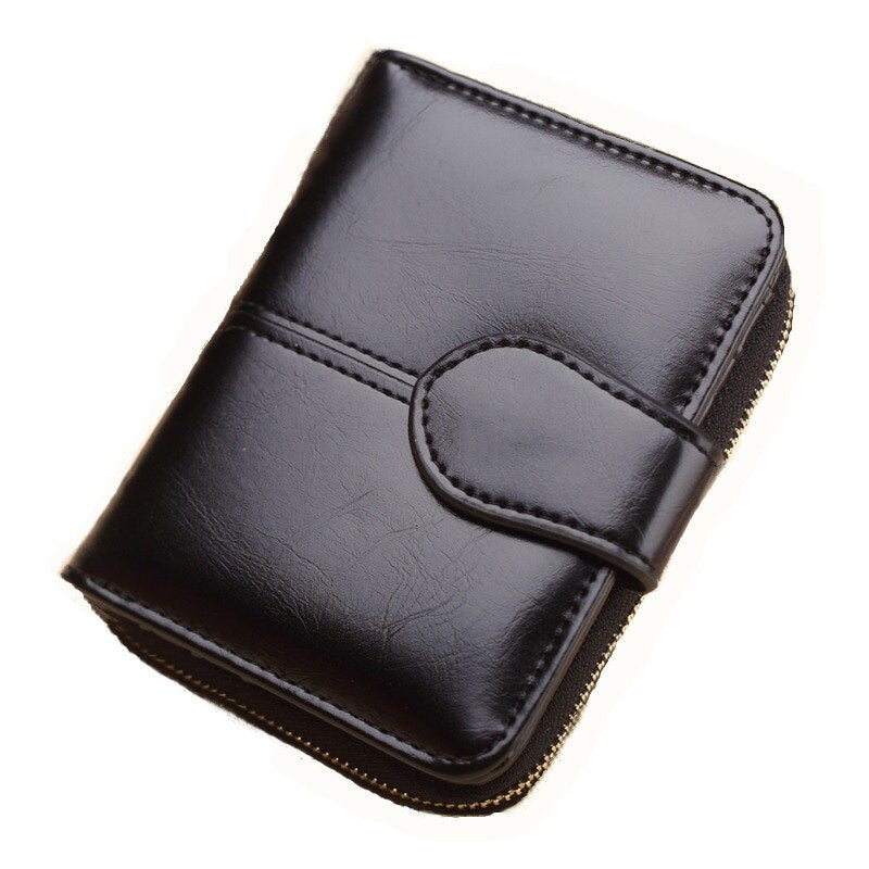 PU Leather Short Wallet for Women