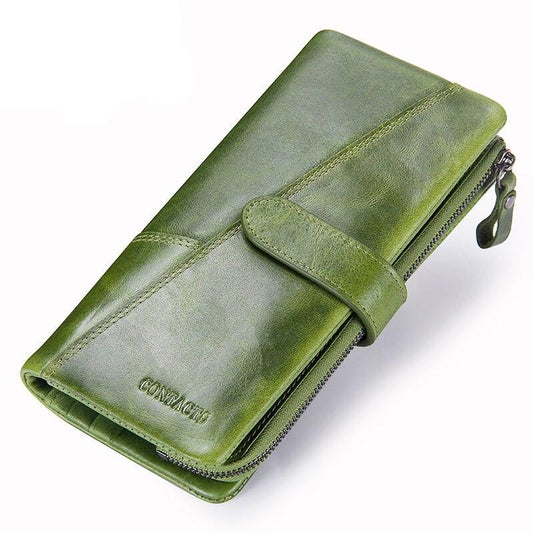 Large Capacity Leather Wallet