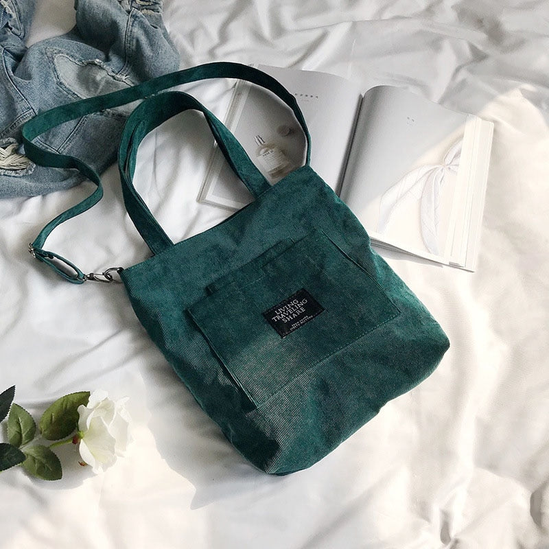 Corduroy Tote Bag