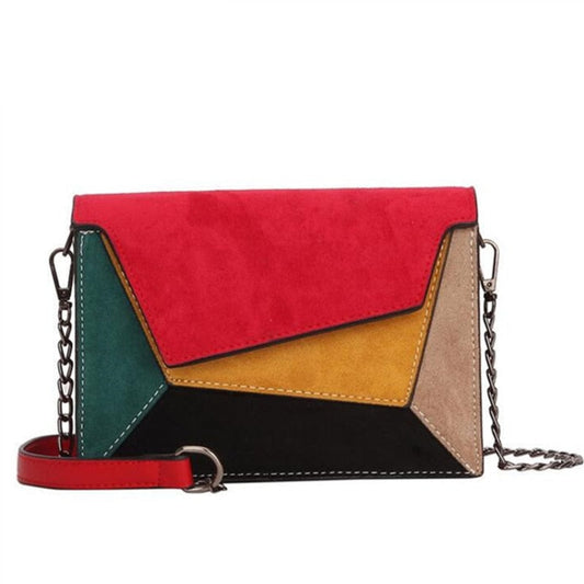 Retro Patchwork Crossbody Bag