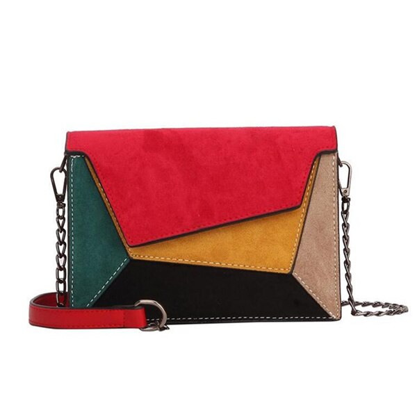 Retro Patchwork Crossbody Bag