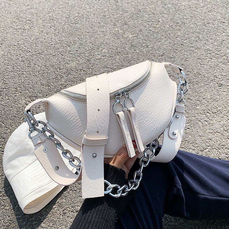 Oversized Chain Crossbody Bag