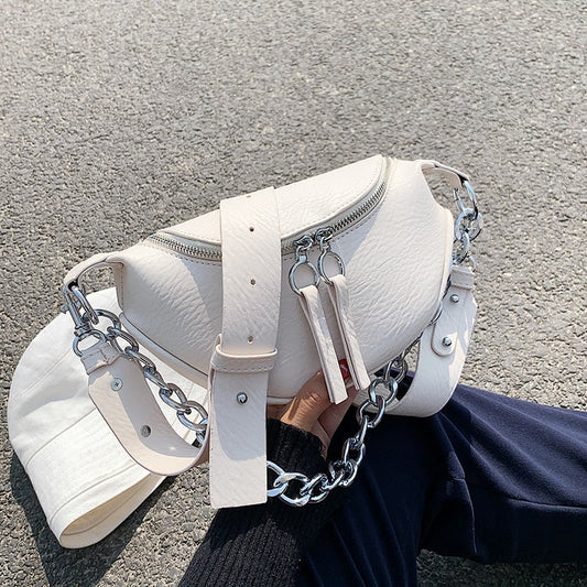 Oversized Chain Crossbody Bag