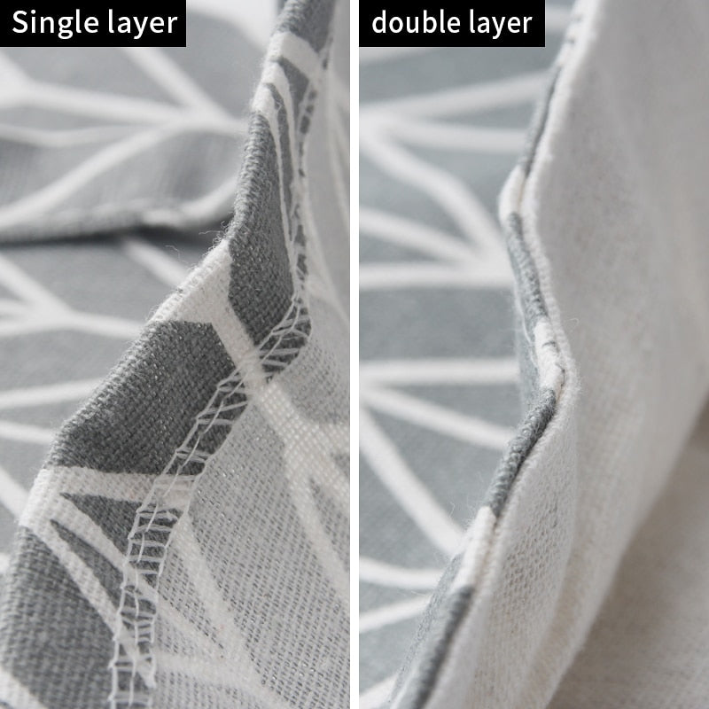 Geometric Pattern Canvas Tote Bag