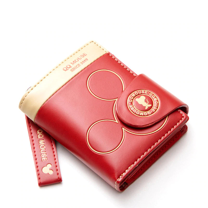 Cute Mickey Mouse Leather Wallet for Women