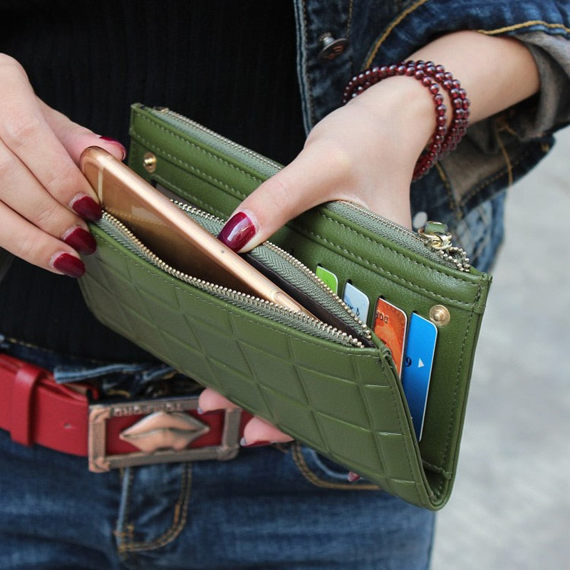 PU Leather Long Wallet