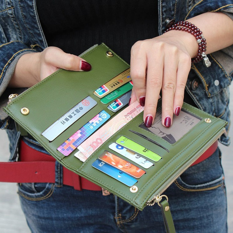 PU Leather Long Wallet