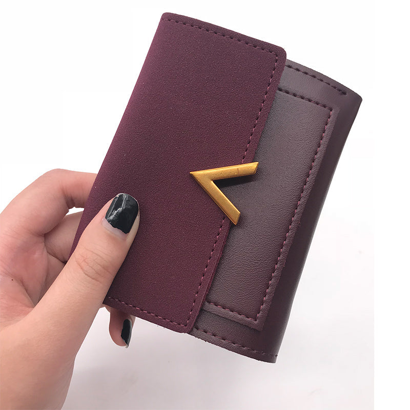 Geometric Buckle Square Wallet