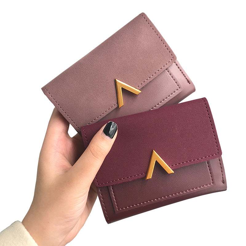 Geometric Buckle Square Wallet
