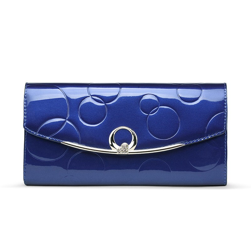 Circle Embossed Leather Wallet