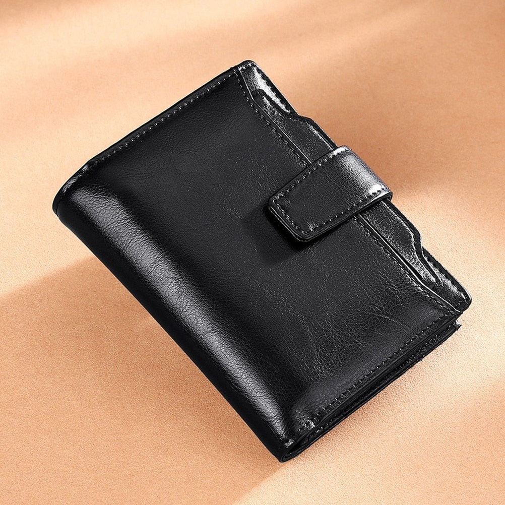 Oil Wax Leather Wallet