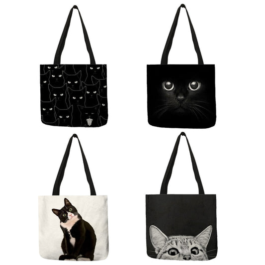 Black Cat Tote Bag