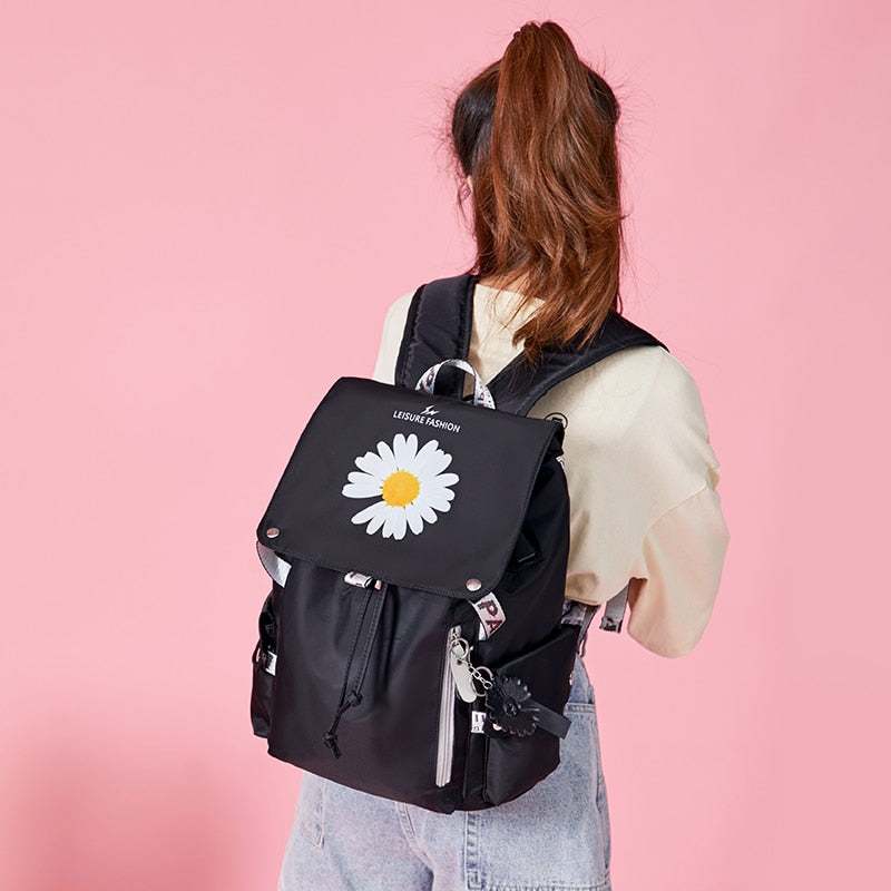 Daisy Patterned Backpack